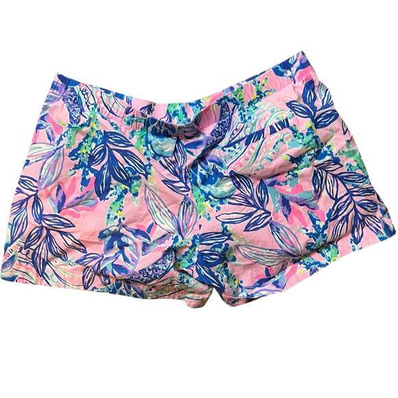Lilly Pulitzer 5” Ocean View small Pull On Shorts Lilac Rose Just A Lil Jelly - Picture 3 of 6